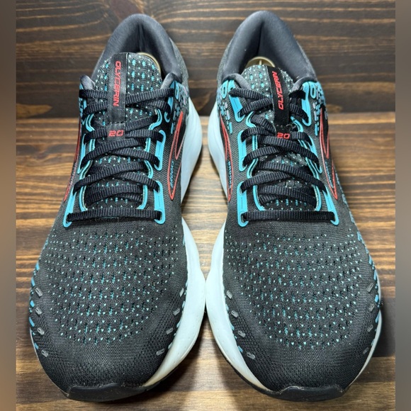 Brooks Glycerin 20 Men’s Size 11.5 Shoes Black Blue Athletic Sneakers - Picture 3 of 7